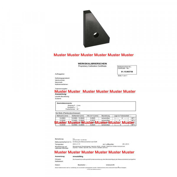 Certification granit squares 90° until 200 mm