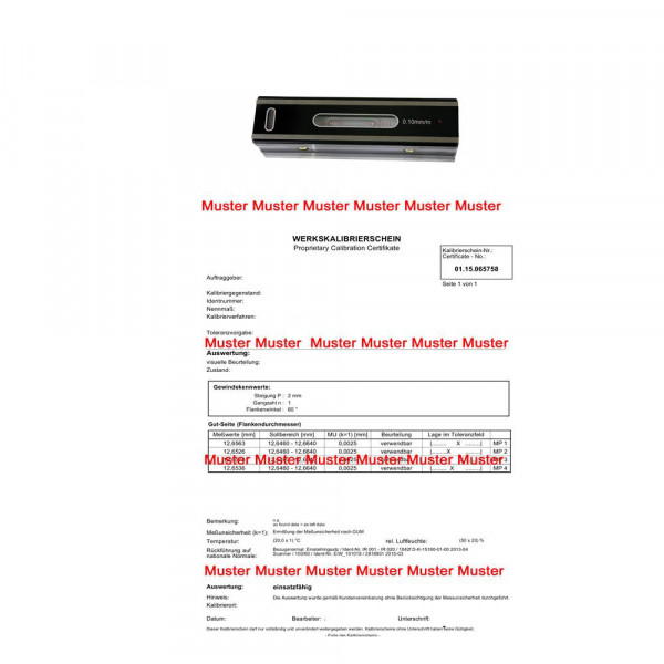 Certification for precision engineers spirit level 0,1 | 0,3 mm/m