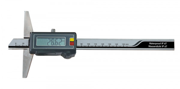 Digital depth caliper 0 - 300 mm IP 67 protection