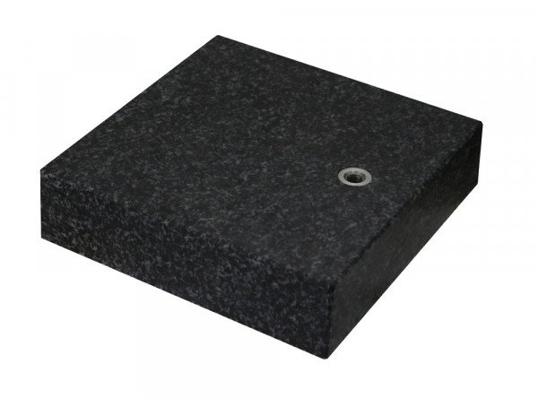 Mess- und Kontrollplatte 150 x 150 x 40 mm aus Granit mit Gewinde M8 DIN 876/0