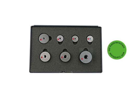Thread ring gauges set "NO GO" M3 - M12 Tol. 6g with certificate