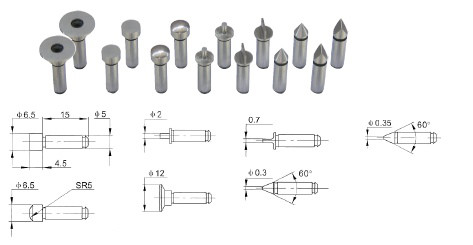 Satz Einsatz-Paare für Mikrometer und Messschieber Aufnahme Ø 5 mm