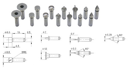 Satz Einsatz-Paare für Mikrometer und Messschieber mit einer Aufnahme von 5 mm