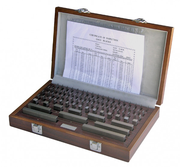 Gauge block set 47 pcs. carbide steel Degree 1