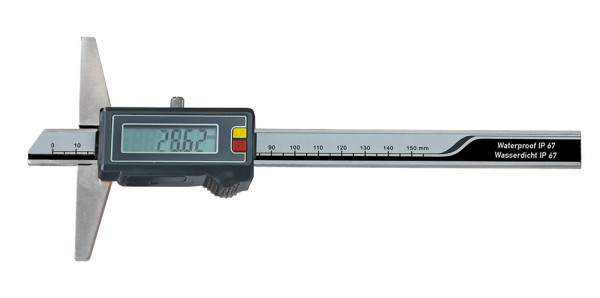 Digital depth caliper 0 - 150 mm IP 67 protection