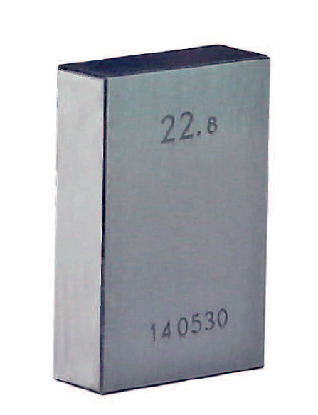 Gauge block size 22,8 mm for checking of micrometers to DIN 863