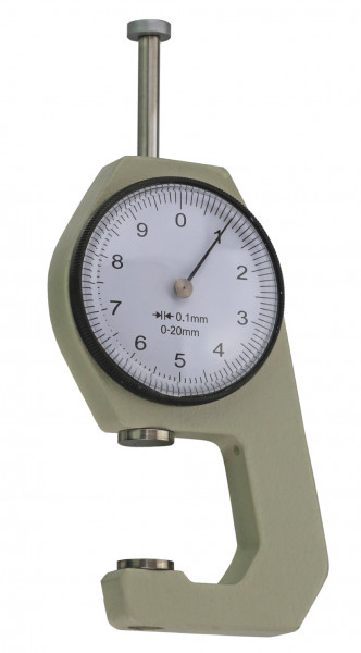 Thickness gauge 20 x 20 mm analogue