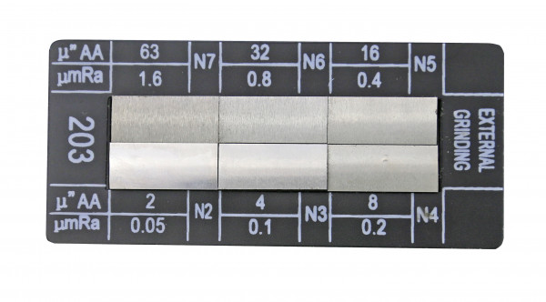 Oberflächen-Vergleichsplatten Rund schleifen