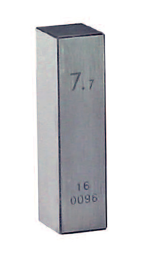 Gauge block size 7,7 mm for checking of micrometers to DIN 863