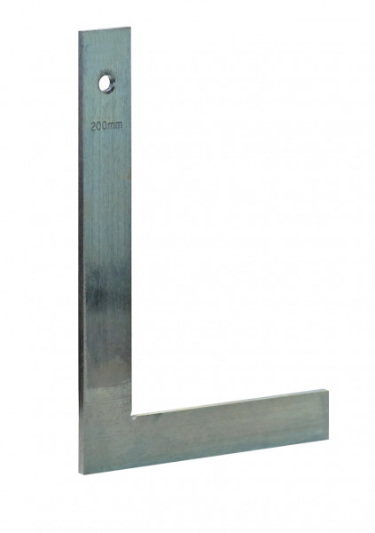 Steel square for locksmith flat 400 x 230 mm zinc plated