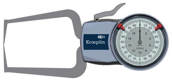 Kroeplin Außen-Schnelltaster D220S 0 - 20 mm Messbereich analog