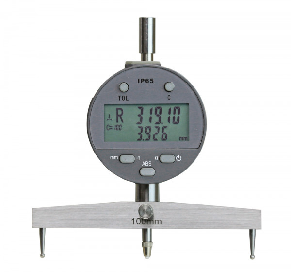 Digital radius indicator range 5 - 3000 mm