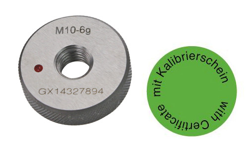 "NO GO" Thread ring gauge M 12 x 1,75- 6g
