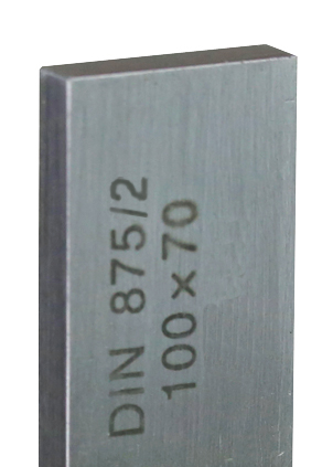 Kontrollwinkel Flachwinkel 75 x 50 mm Normalstahl DIN 875/2 Präzisions 