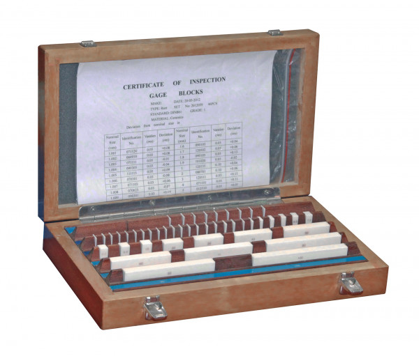 Ceramic gauge block set 32 pcs. Degree 0