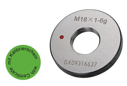 "NO GO" Thread ring gauge M 18 x 2- 6g