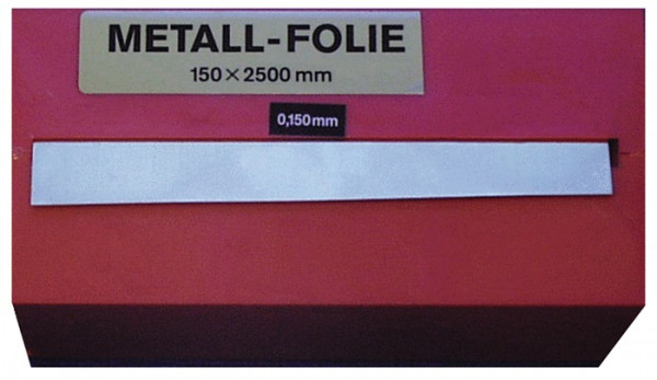 Metallfolie aus Stahl Dicke 0,100 mm