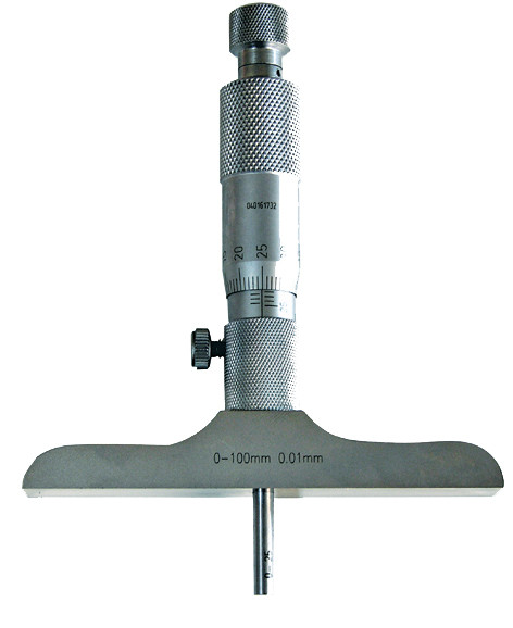 Tiefen-Messschraube 0 - 300 mm analog mit flacher Messfläche