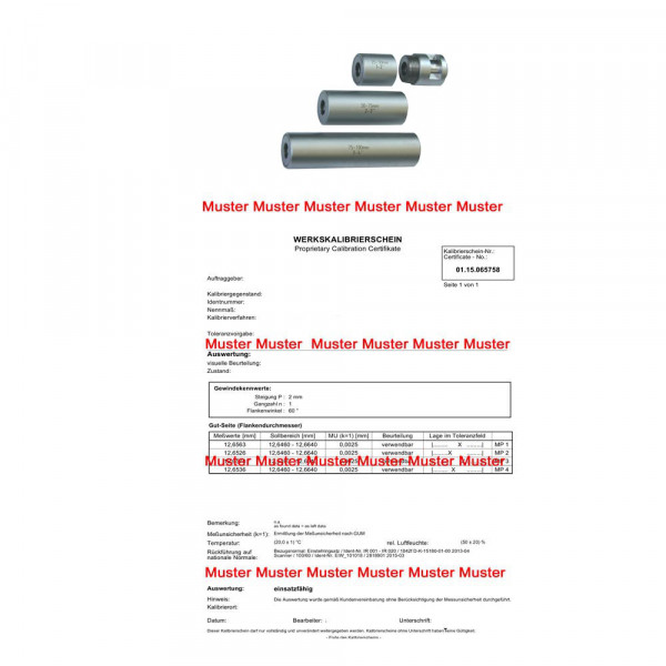 Certification ratchet force measuring tool 5 - 12 N