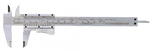 Vernier caliper 0 - 200 mm analogue with auto lock