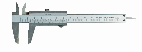 Small vernier caliper range 0 - 100 mm DIN 862
