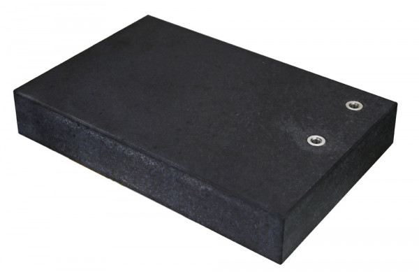 Mess- und Kontrollplatte 300 x 200 x 50 mm aus Granit mit Gewinde M8 DIN 876/0