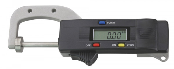 Digital thickness gauge 0 - 25 mm throat depth 25 mm