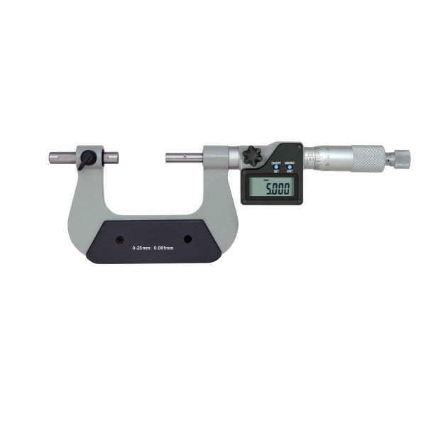 Digital Universal micrometer 0 - 25 mm with moveable anvil