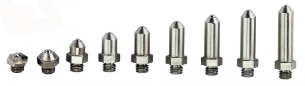 Measuring tips 9 pcs/set Ø 4,5 mm for internal measuring instrument