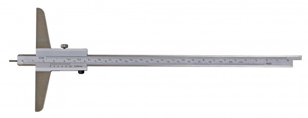 Depth vernier caliper 300 x 150 mm with needle point Ø 1,6 DIN 862