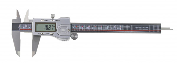 Digital pocket caliper 0 - 300 mm ABS system DIN 862