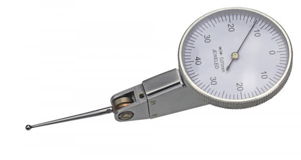 Universal test indicator 1,0 x 0,01 mm Ø 40 mm with 33 mm long probe