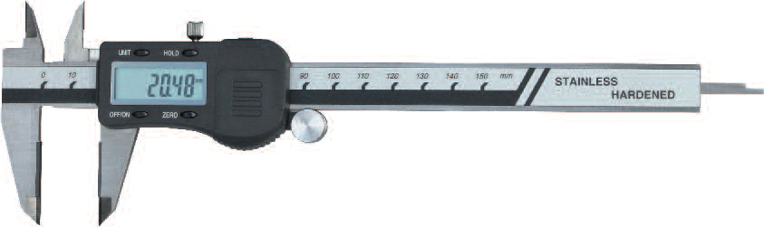 Brandson digital calliper 150 mm digital calliper suitable for DIN 862 
