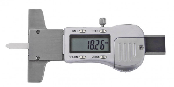 Digital depth caliper 25 x 60 mm with flat measuring rod 25 x 5 x 2 mm