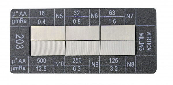 Oberflächen-Vergleichsplatten Vertikal fräsen