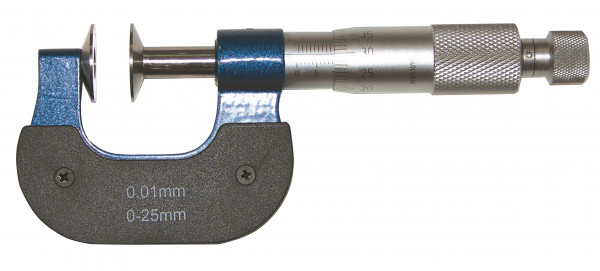 Disc micrometer 125-150 mm with non-rotating spindle analogue