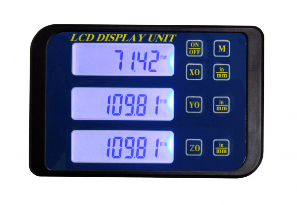 Digital display triple for digital scale unit capacitive measuring system
