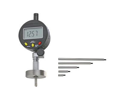 Digital dial indicator 25 x 0,01 mm with round depth base Ø 25 mm