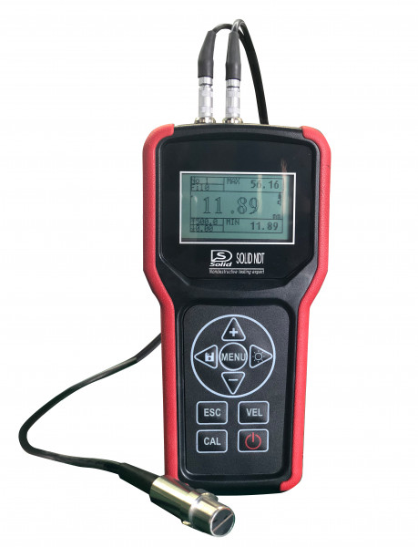 Ultrasonic thickness gauge 0,75 - 400 mm without data output