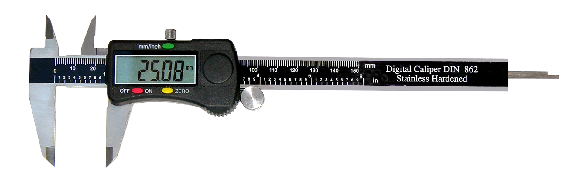 Digital-Messschieber mit Rolle Black 0-150 mm