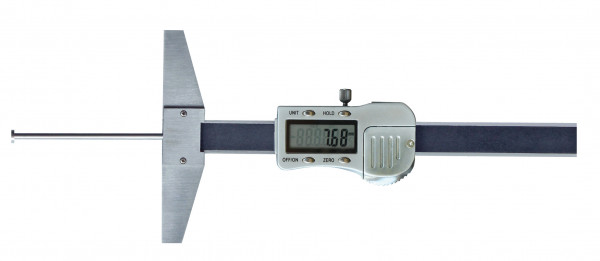 Digital depth caliper 100 mm for inside groove measurement