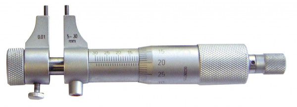 Inside micrometer 5 - 30 mm with round measuring faces