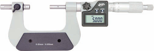 Digital Universal micrometer 25 - 50 mm with moveable anvil