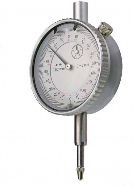 Dial indicator range 5 mm reading 0,001 mm