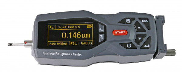 Surface roughness tester Ra 0,005 - 16 µm with LCD-Display