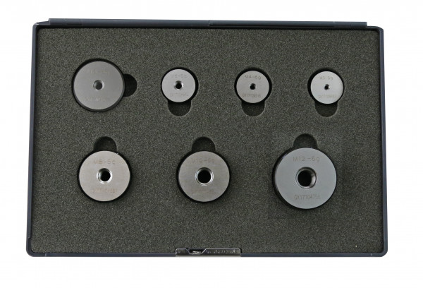 "GO" Thread ring gauges set 7 pcs. M3 - M12 6g