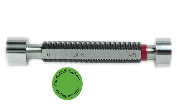 Limit plug gauge Ø 17 mm H7 DIN 2245 with certificate