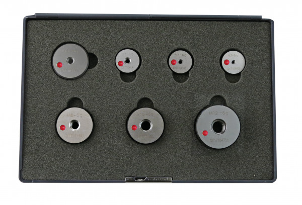 "NO GO" Thread ring gauges set 7 pcs. M3 - M12 6g