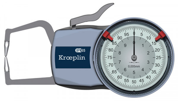 Kroeplin Außen-Schnelltaster D110 0 - 10 mm Messbereich analog