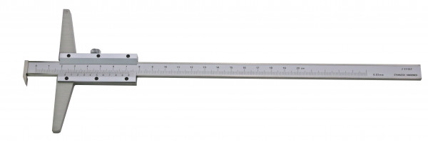 Depth vernier caliper 500 x 100 mm with hook DIN 862